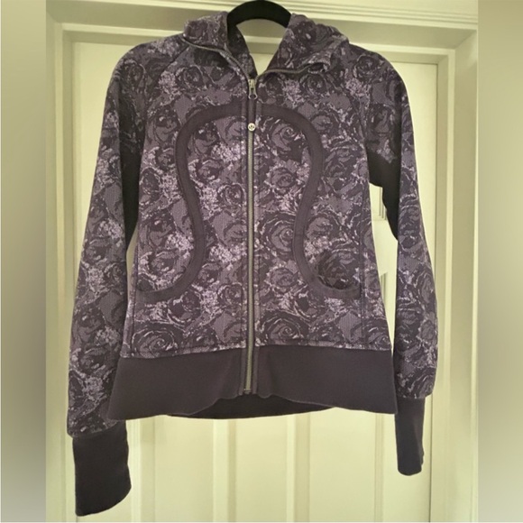 Lululemon Rare Purple/Lace/Rose Scuba Hoodie. GUC, Sz 6, ribbed arm panels - Picture 3 of 8
